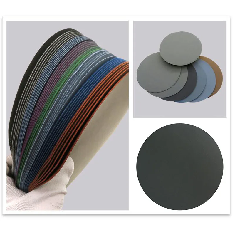 Amplas basah Hook and Loop 800-10000 grit kedap air pengamplasan cakram 25MM-200MM