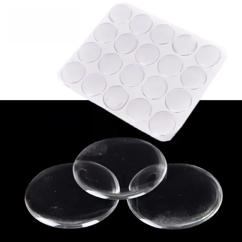 100PCS 1 "okrągłe 3D krystalicznie czyste klej epoksydowy kółka naklejka wypukła otwieracz butelek — zdjęcie 2