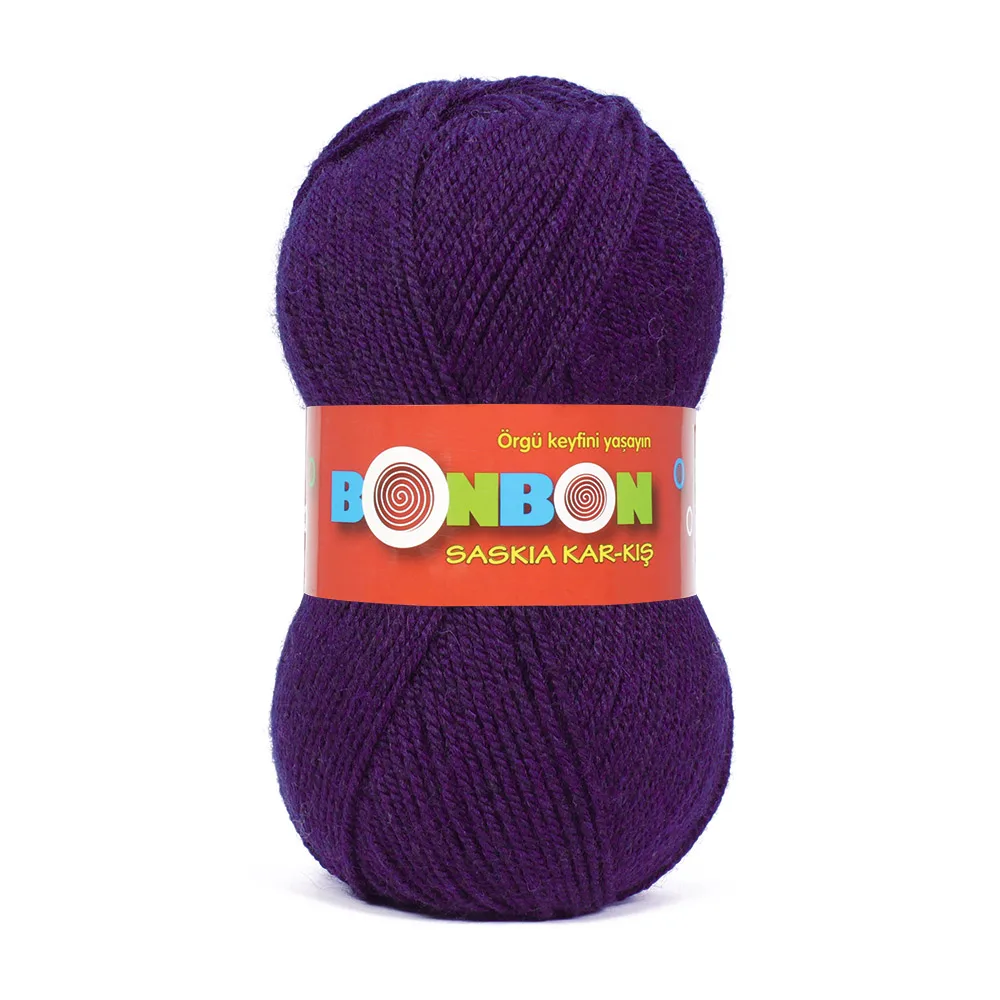 Nako Bonbon Saskia Snow-Winter Wool Hand Knitting Yarn, 100 Grams Of 285 Meters, 18 Color, Acrylic, Yarn, Cardigan, Sweater, Shawl, Home Textile,