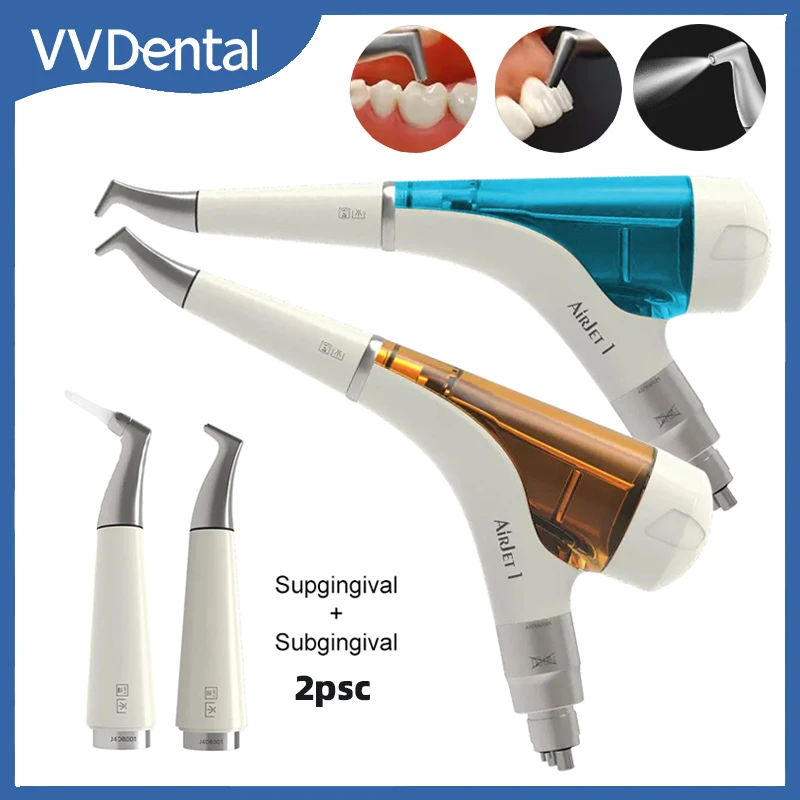 

VVDental Air Polisher Supragingival/Subgingival Prophy Spray Jet Airflow Teeth Whitening Sandblaster Dental Polishing Tools