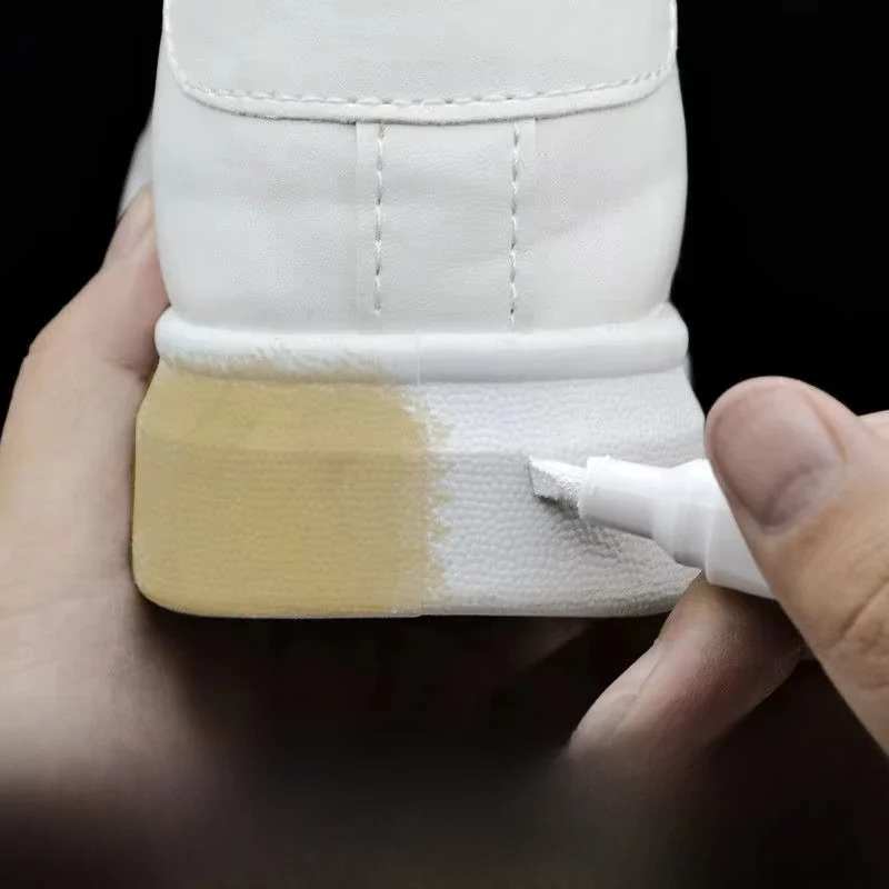 Blanchiment chaussures élimination des taches baskets imperméables Anti-oxydation stylo réparation couleur complémentaire blanc Go jaune nettoyage des chaussures
