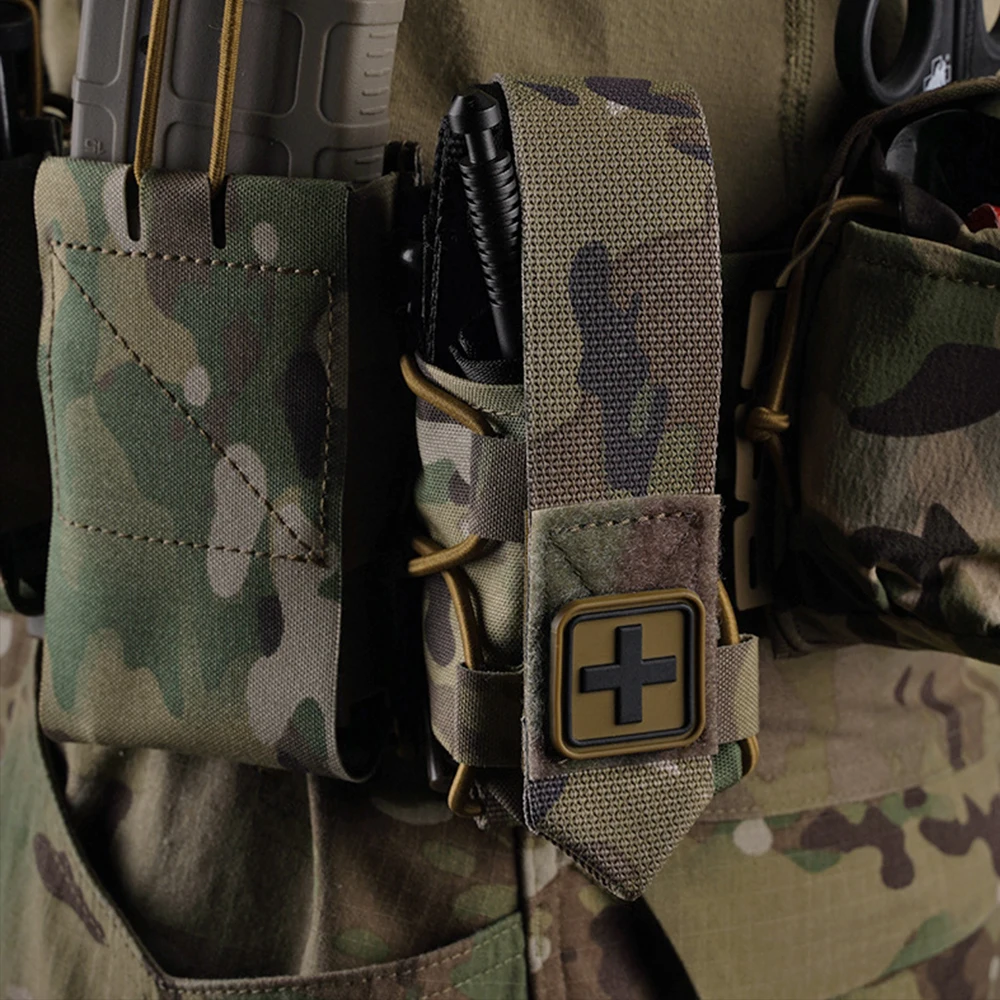 Bolsa de torniquete Universal táctica, soporte de torniquete MOLLE, equipo de supervivencia, bolsa de almacenamiento de artículos de primeros auxilios para acampar al aire libre