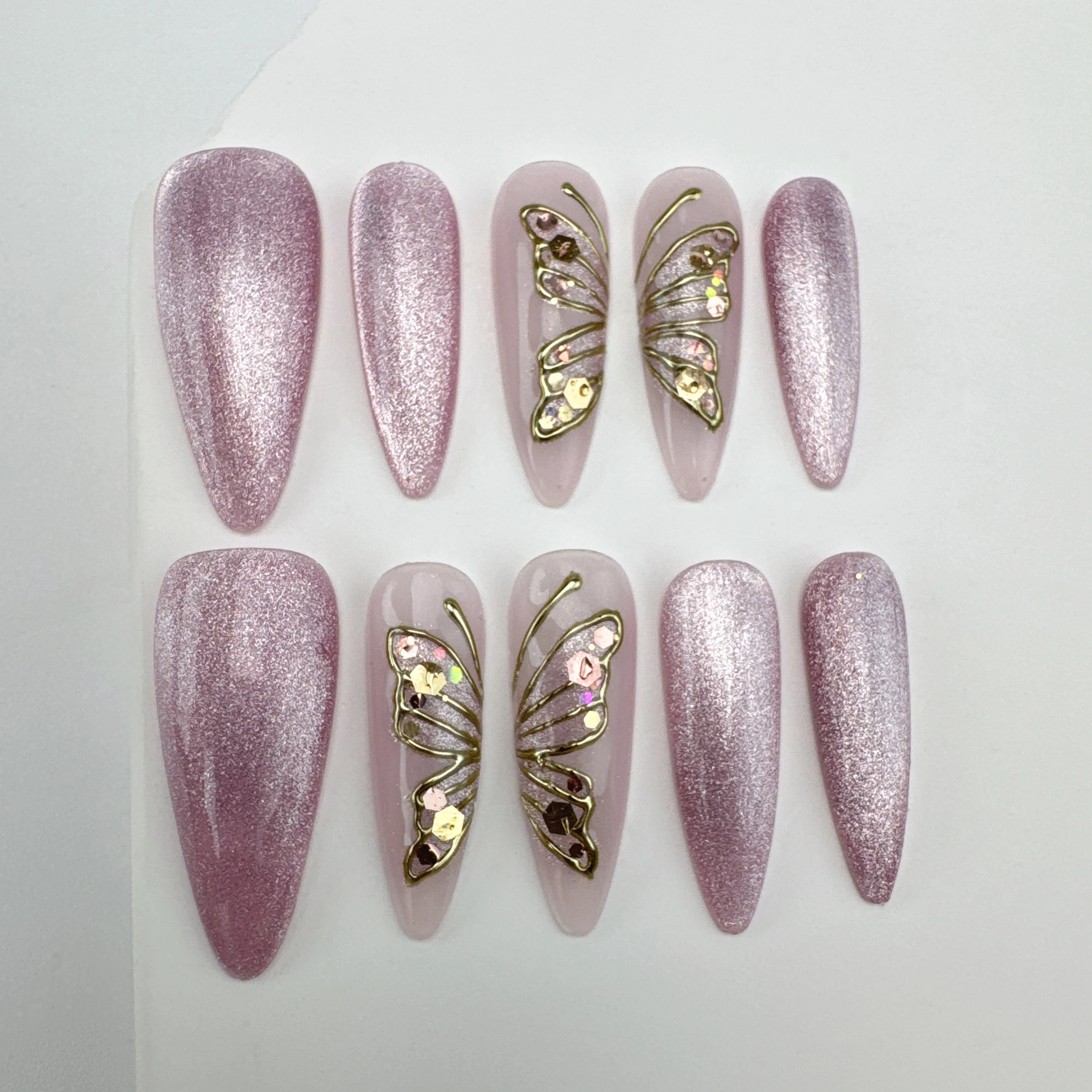 

handmade nail art/custom press on nails/party press on nails/Flakes for nails/wedding nails gift/Japanese nails/Long nails