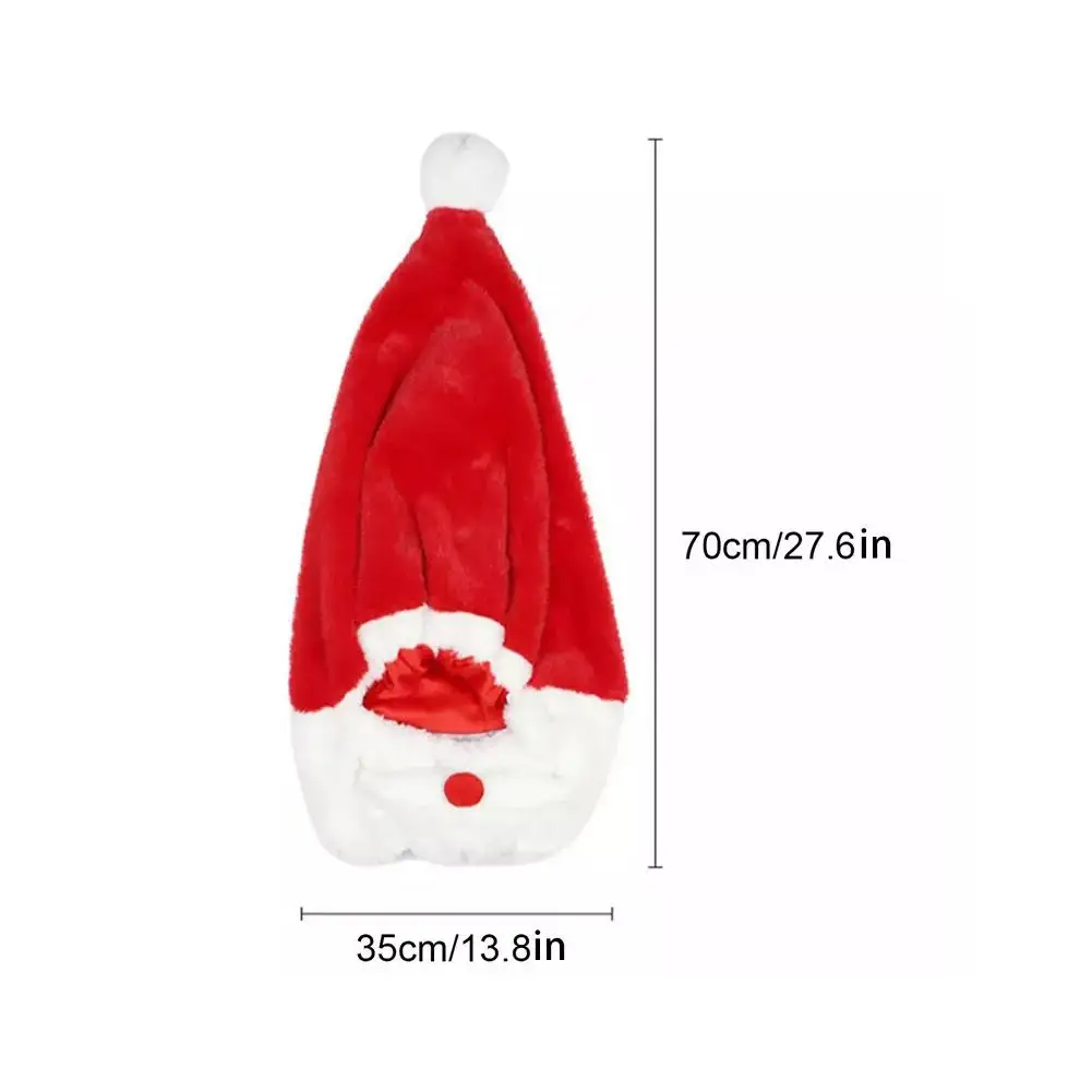 Motorcycle Christmas Helmet Cover Cartoon Santa Claus Plush Helmet Decoration Accessories Full-face Cross-section Christmas Gift