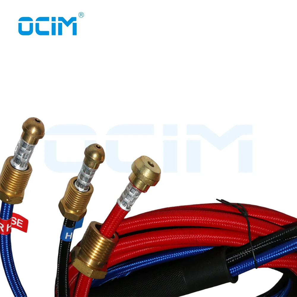 Imagem -03 - Mangueira Macia Super Vermelha da Tocha Wp20 4m de Tig com o Conector 3570 da Tomada da Mudança de 814l