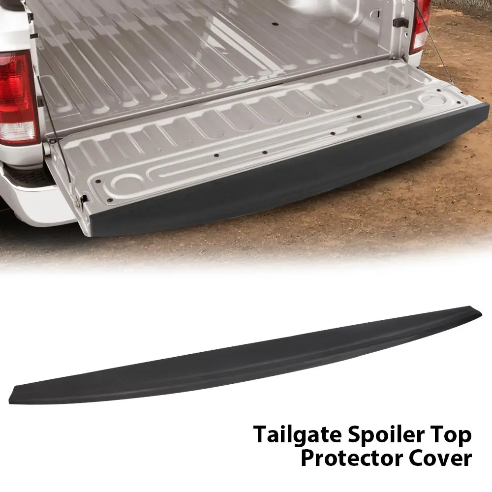 

Fit for 2009-2018 Dodge Ram1500 Tailgate Protector Molding Top Cap Cover Spoiler Abs Black