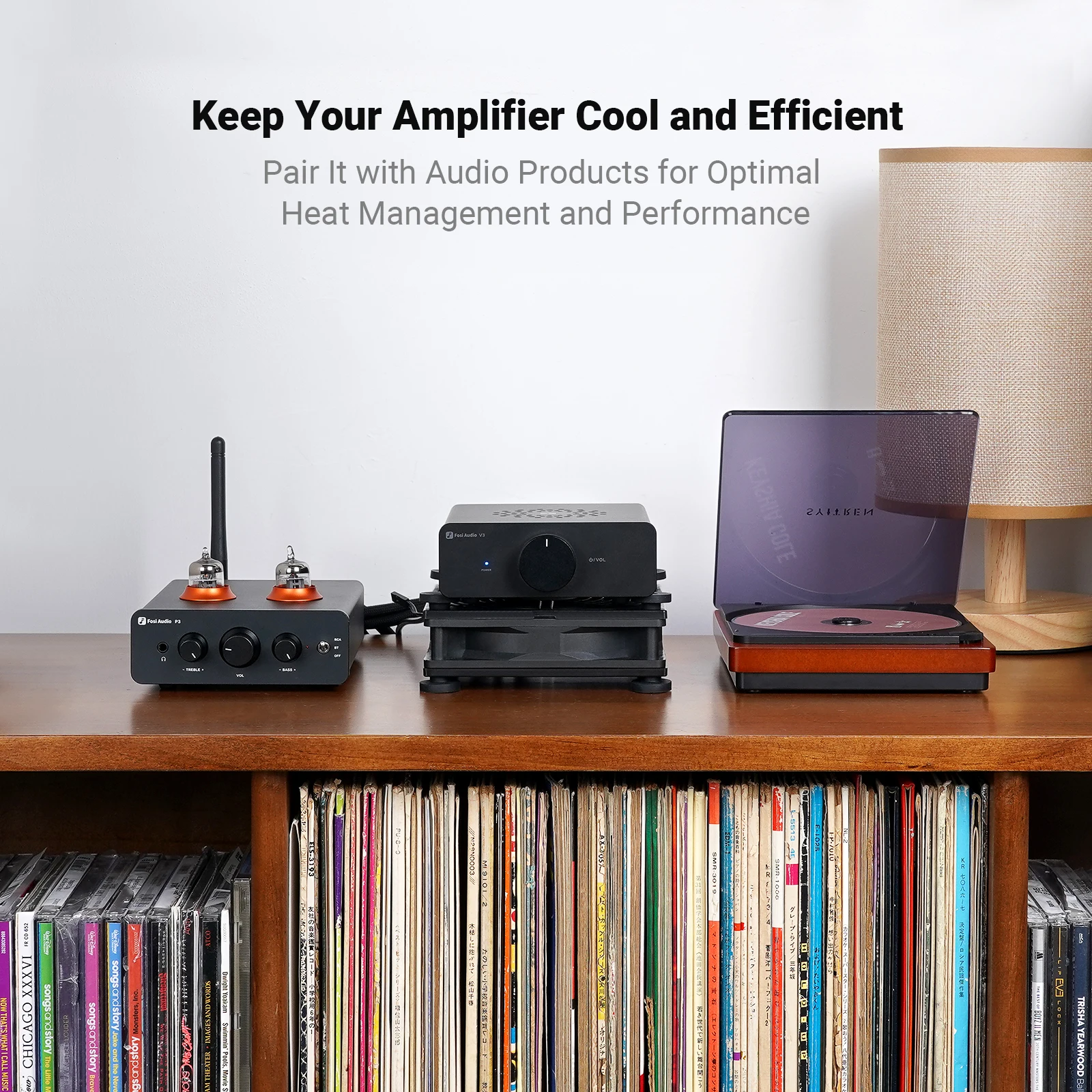 Охлаждающий вентилятор с питанием от USB — идеально подходит для охлаждения усилителя V3 MONO, V3 и BT20A PRO