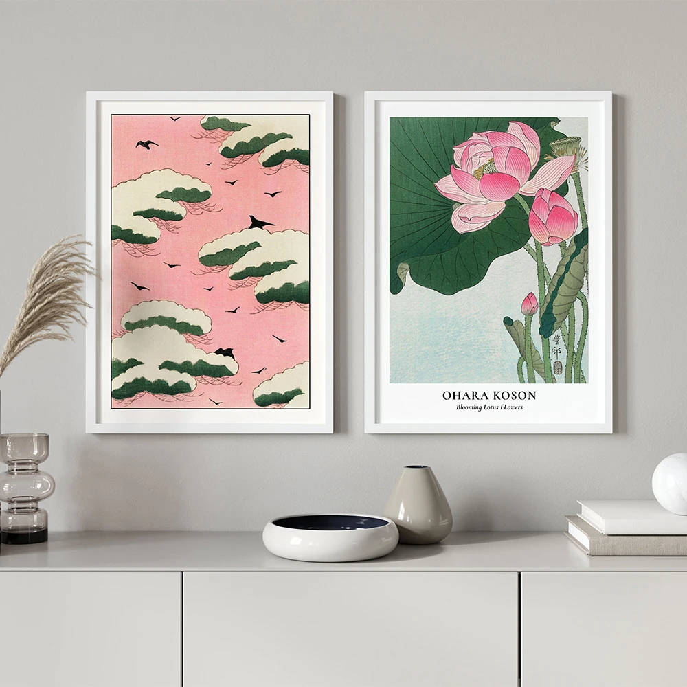 Astratta Matisse Flower Green Pink Gallery Nordic poster e stampe Wall Art Canvas Painting Wall Picture For Living Room Decor