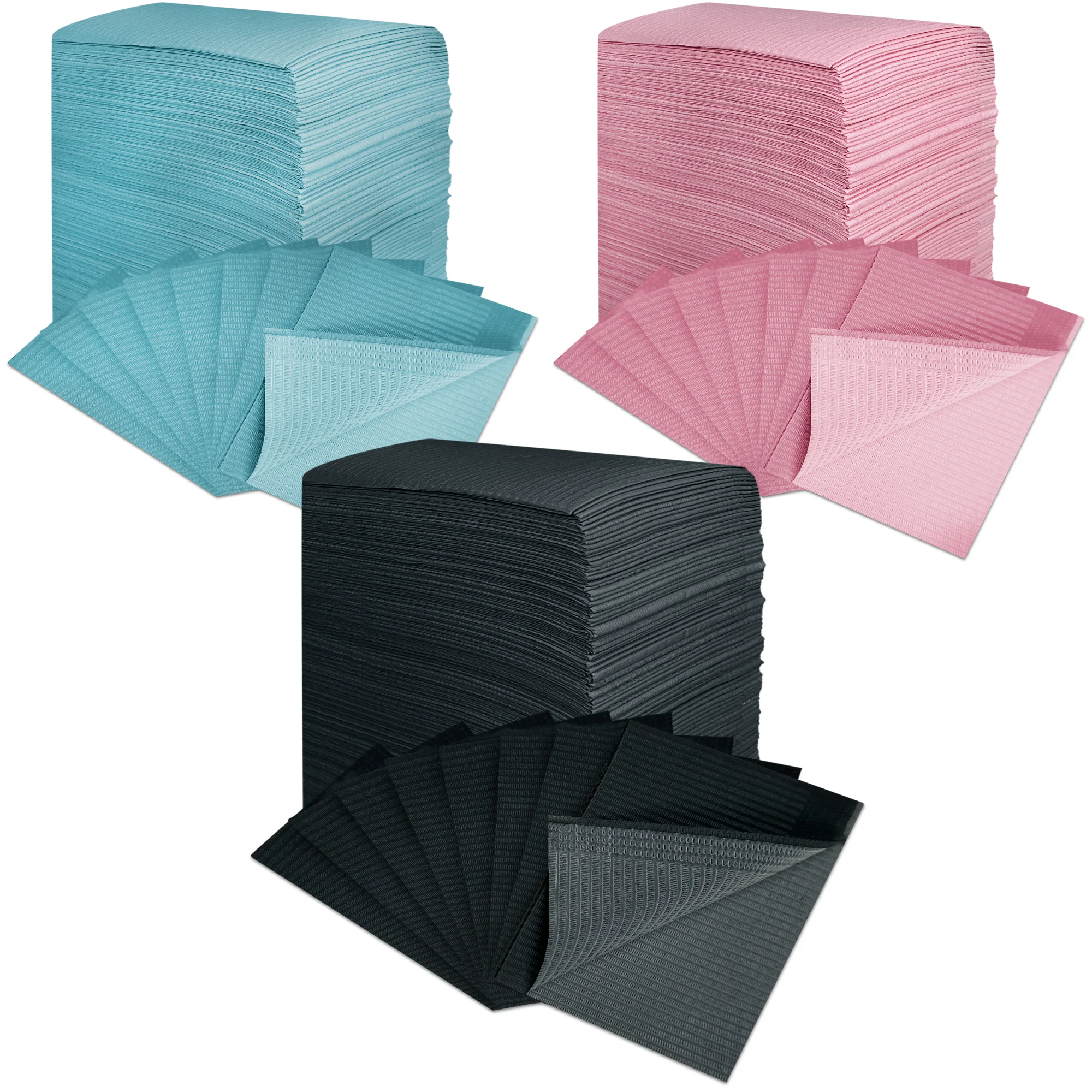 Bavoirs dentaires poulet 45x33 cm, 50 pièces, packs et couleurs, champs chirurgicaux pour dentistes et tatoueurs