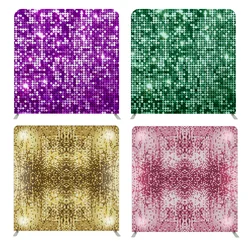 8x8ft 10x8ft 10x10ft Birthday Wedding Baby Shower Party Sequin Shimmer Straight Pillow Case Photo Booth Backdrop Stand Cover