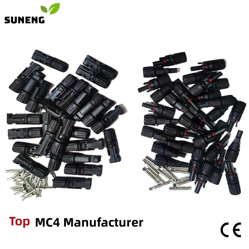 Free Shipping 10 10 20 50 Pairs Solar Stecker PV Panel Connector Male Famel Plugs 30A 1000V Cable 2.5/4/6mm2