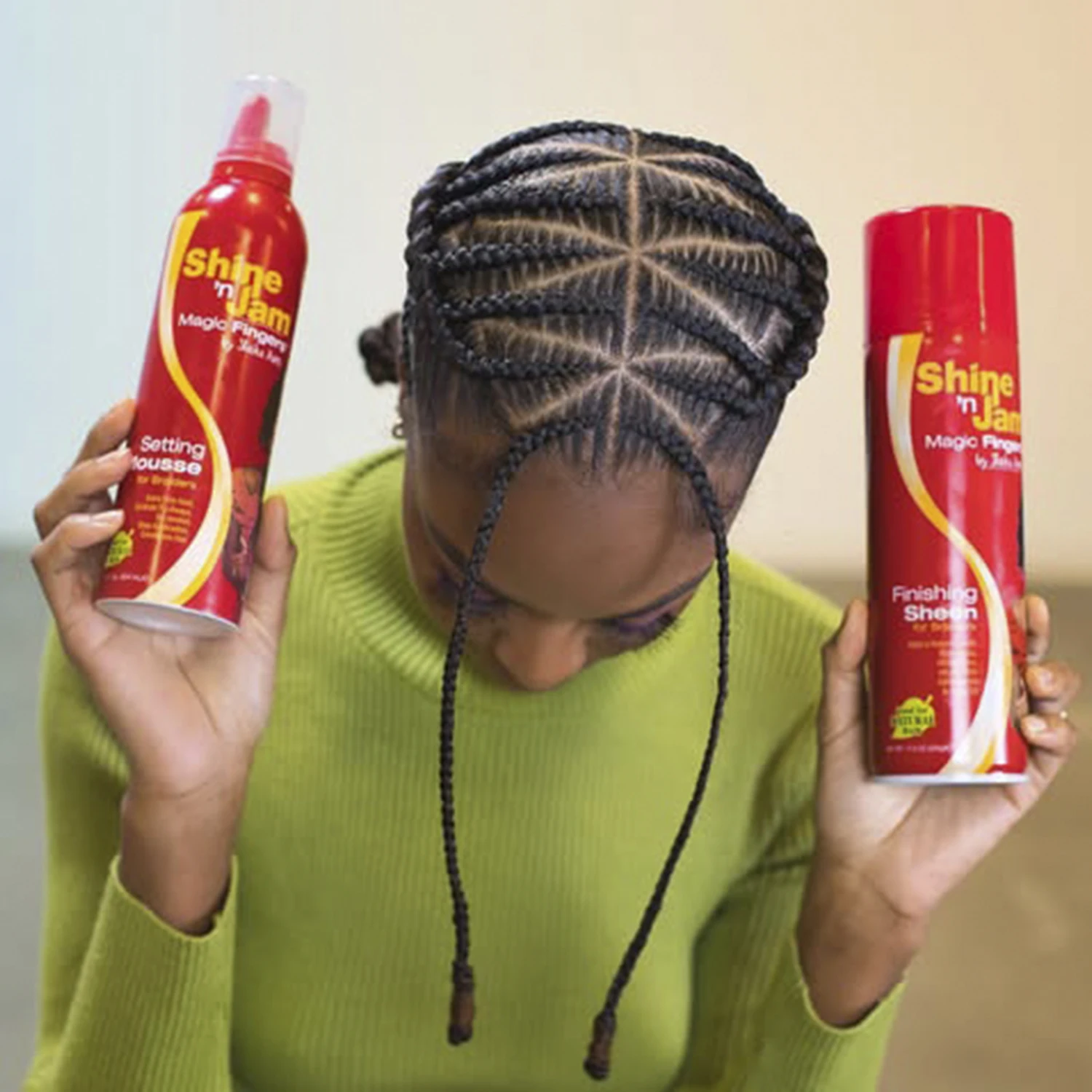 تألق أصابع مربى سحرية إعداد موس للضفائر ، مجموعات سلاث ، يضيف لمعانًا ، تركيبة خفيفة الوزن ، 12 أونصة