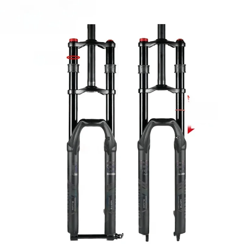 AliExpress NONE 27.5/29 Inch Dual Crown Air Suspension Fork 150mm Travel, E-bike MTB Front Fork, Quick Release & 100x15mm Thru Axle Compatible