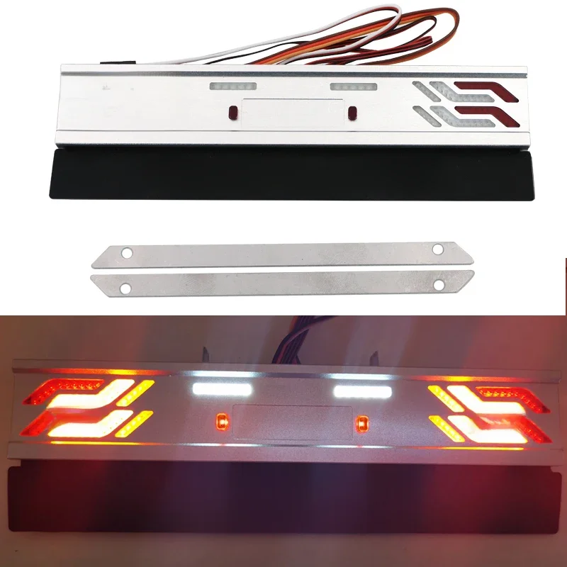 Simulatie Metalen Achterlicht Running Water Lamp voor 1/14 Tamiya RC Truck Auto Voor scania 770S Voor volvo FH16 Voor man - afbeelding 2