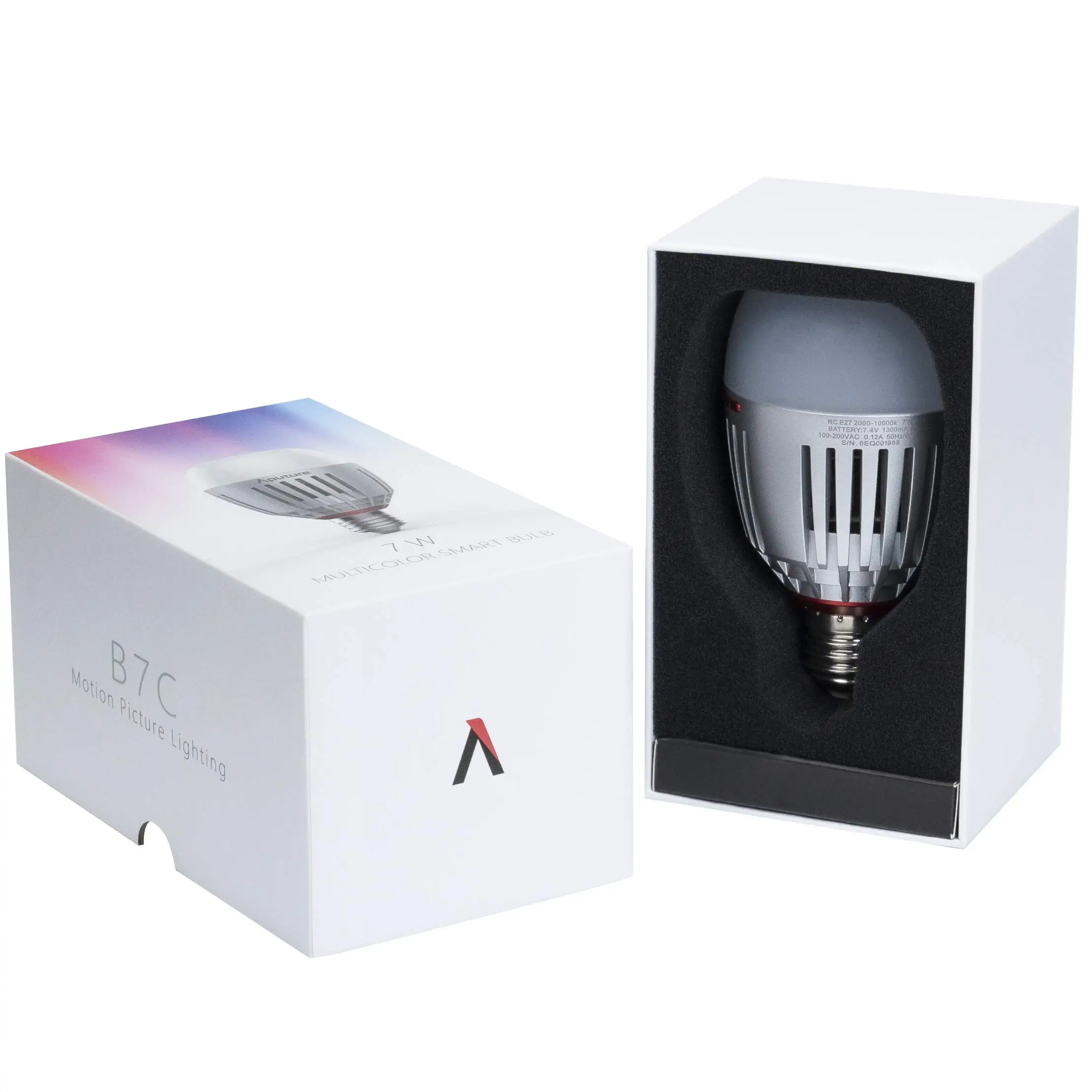 Aputure Accent B7C 7W RGBWW LED Smart Light Bulb 2000k-10000K