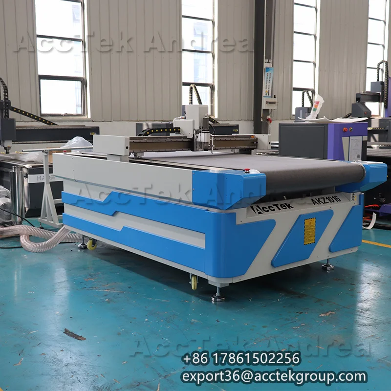 

Auto-Feed Oscillating Blade Cutter Machine eat Cover/Car Sticker Production 1600*100mm Working Area CE Certified