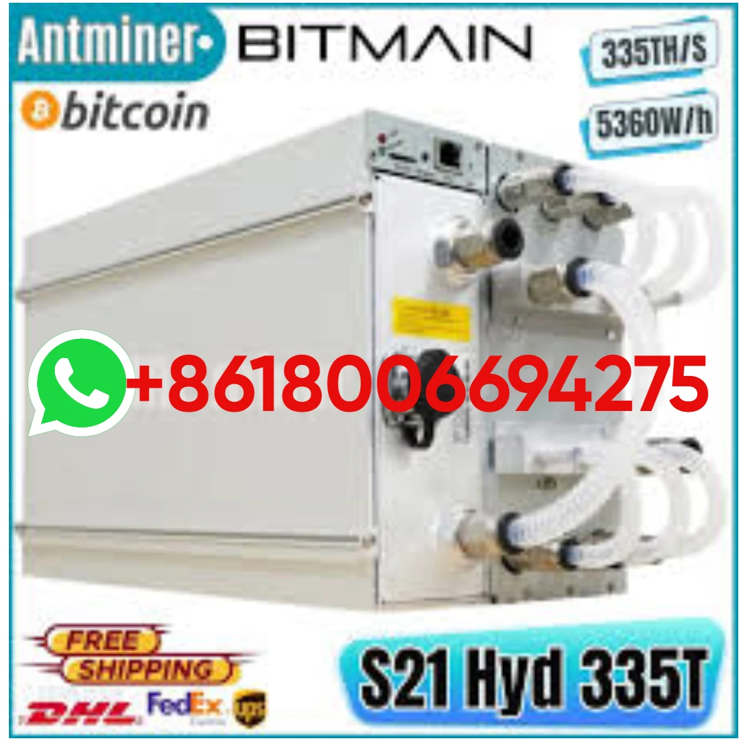 Б. ГОРЯЧИЕ ПРОДАЖИ Bitmain Antminer S21 Hydro 335TH/S 5360W Bitcoin Miner Гидроохлаждение