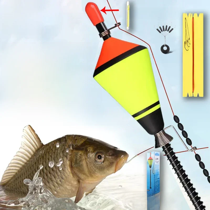 New1Pcs Tragbare Automatische Karpfen Angeln Float Tackle Zubehör Schnelle Angeln Artefakt + Zubehör