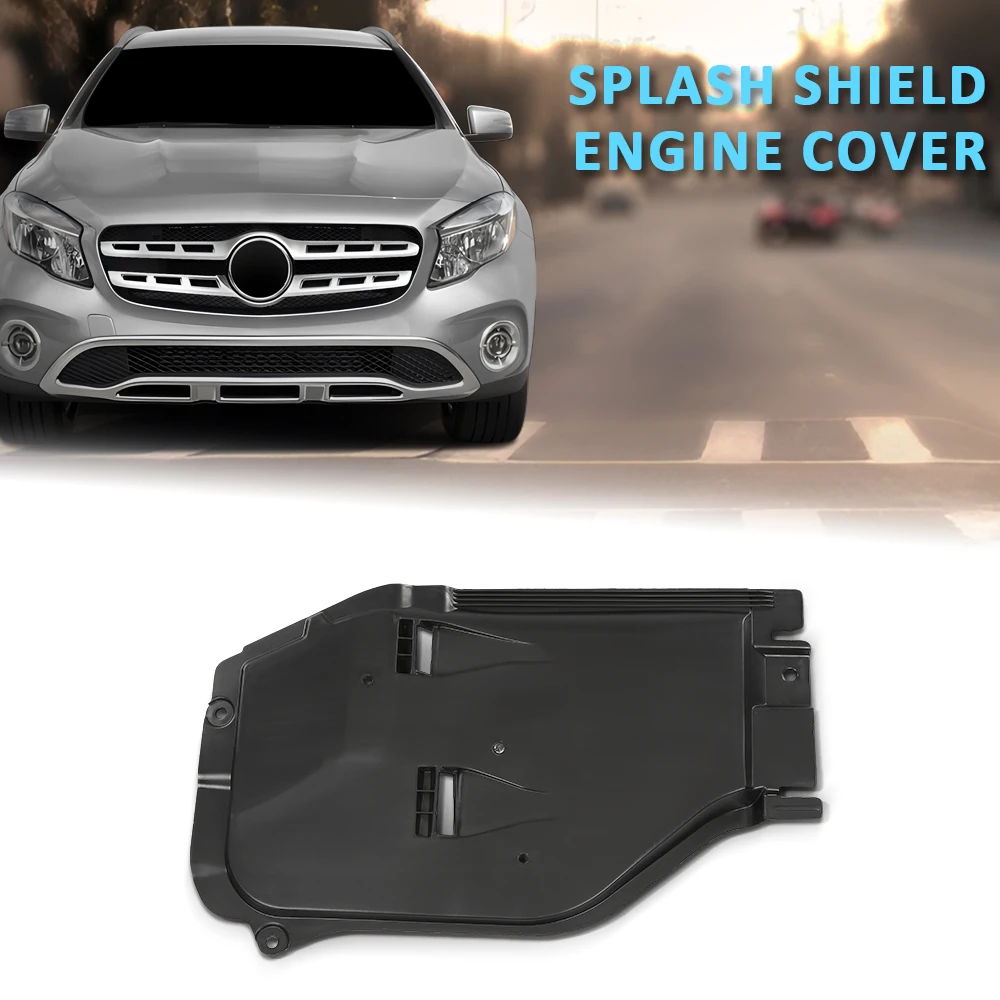 

Front Engine Splash Shield Cover 2465201523 Fit for 2014-2020 Mercedes Gla250 Cla 2465200523 Black under Engine Mud Guard Durable