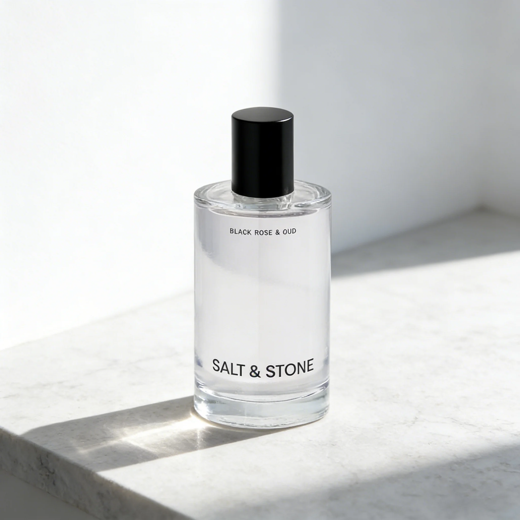 Salt & Stone Body Mist, Black Rose & Oud Scent, Skincare Infused Hair & Body Spray for Women and Men