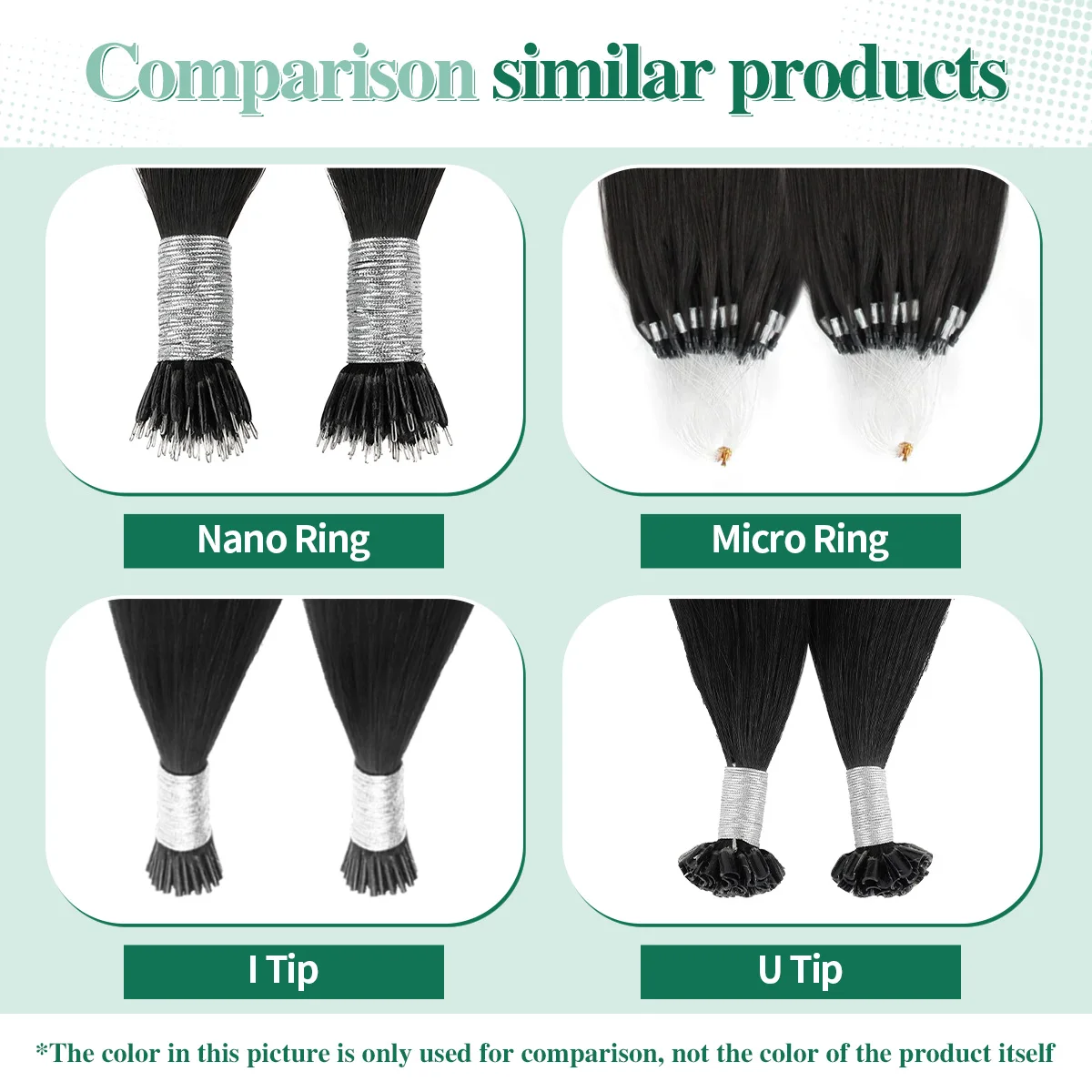 Нано-кольца Sixstarhair для наращивания волос 50 г 50 прядей 16 футов 18 футов 20 футов 22 дюйма 24 дюйма 100% прямые наращивание человеческих волос Remy для женщин