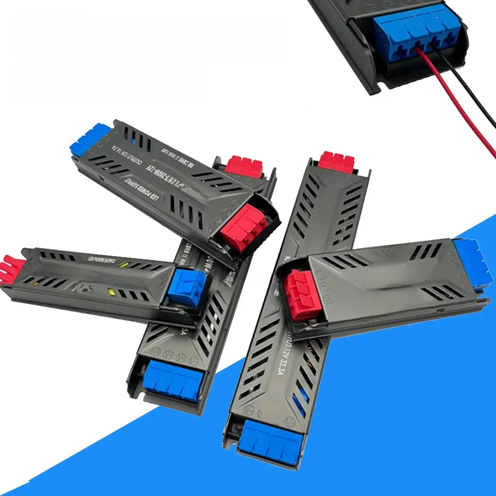 DC12V 24V Netzteil 60W 100W 200W 300W 400W Ultra Dünne AC 100-265V Transformator COB 5050 LED Lichter Treiber Für Raum Dekoration