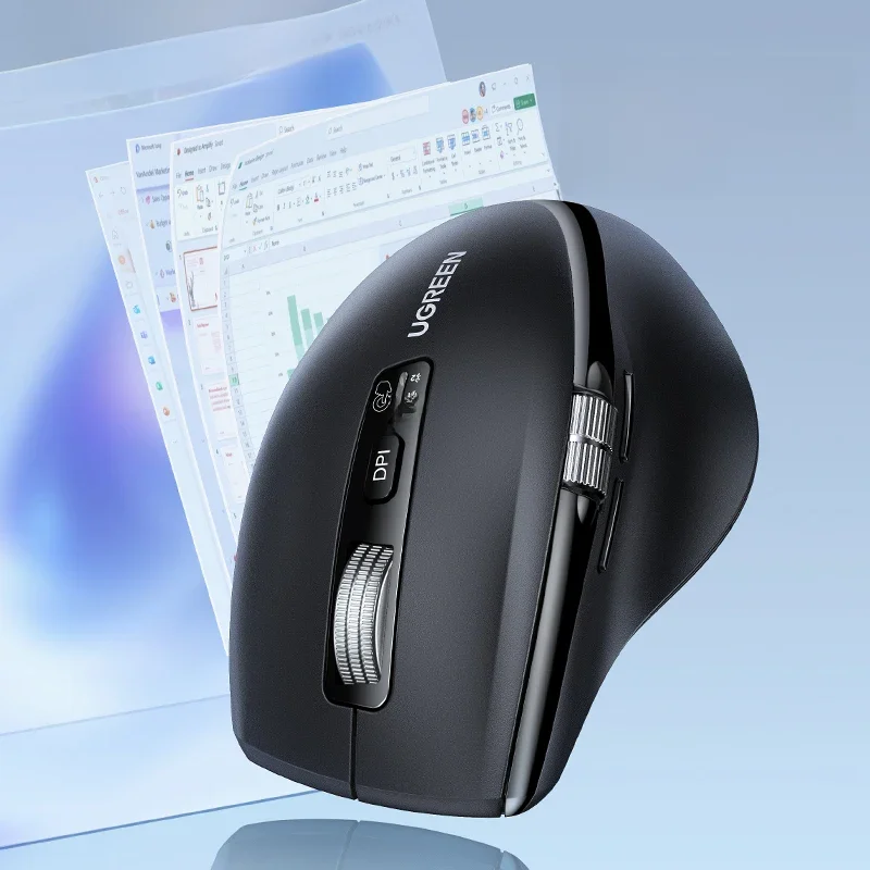 UGREEN Souris sans fil défilement hyper-rapide Bluetooth 5.4 2.4G