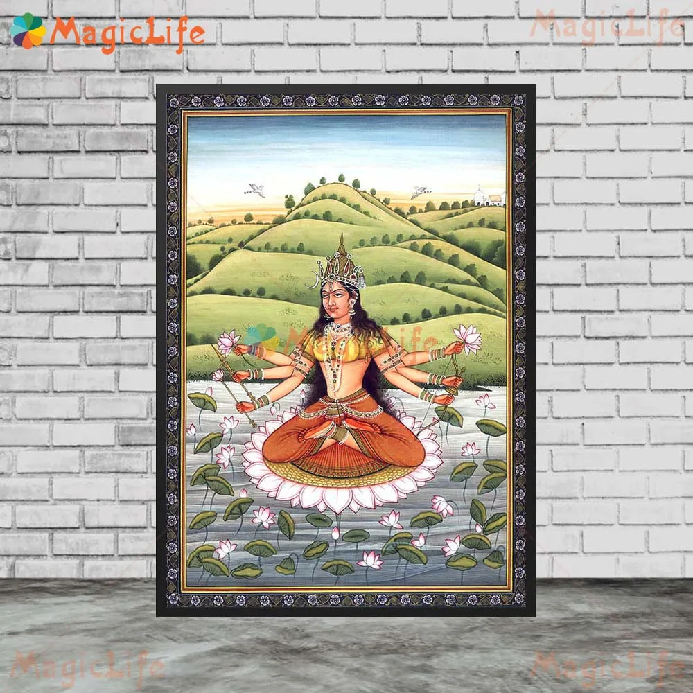 Goddess Durga Kamadeva Indian Religion Poster Wall Pictures For Living Room Wall Art Canvas Painting Home Decor Unframed