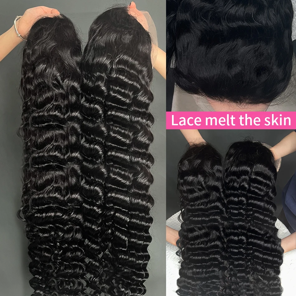 Addictive 30 34 Inch Loose Wave 13x4 13x6 HD Lace Front Human Hair Wig Brazilian Preplucked Deep Curly Lace Frontal Wigs