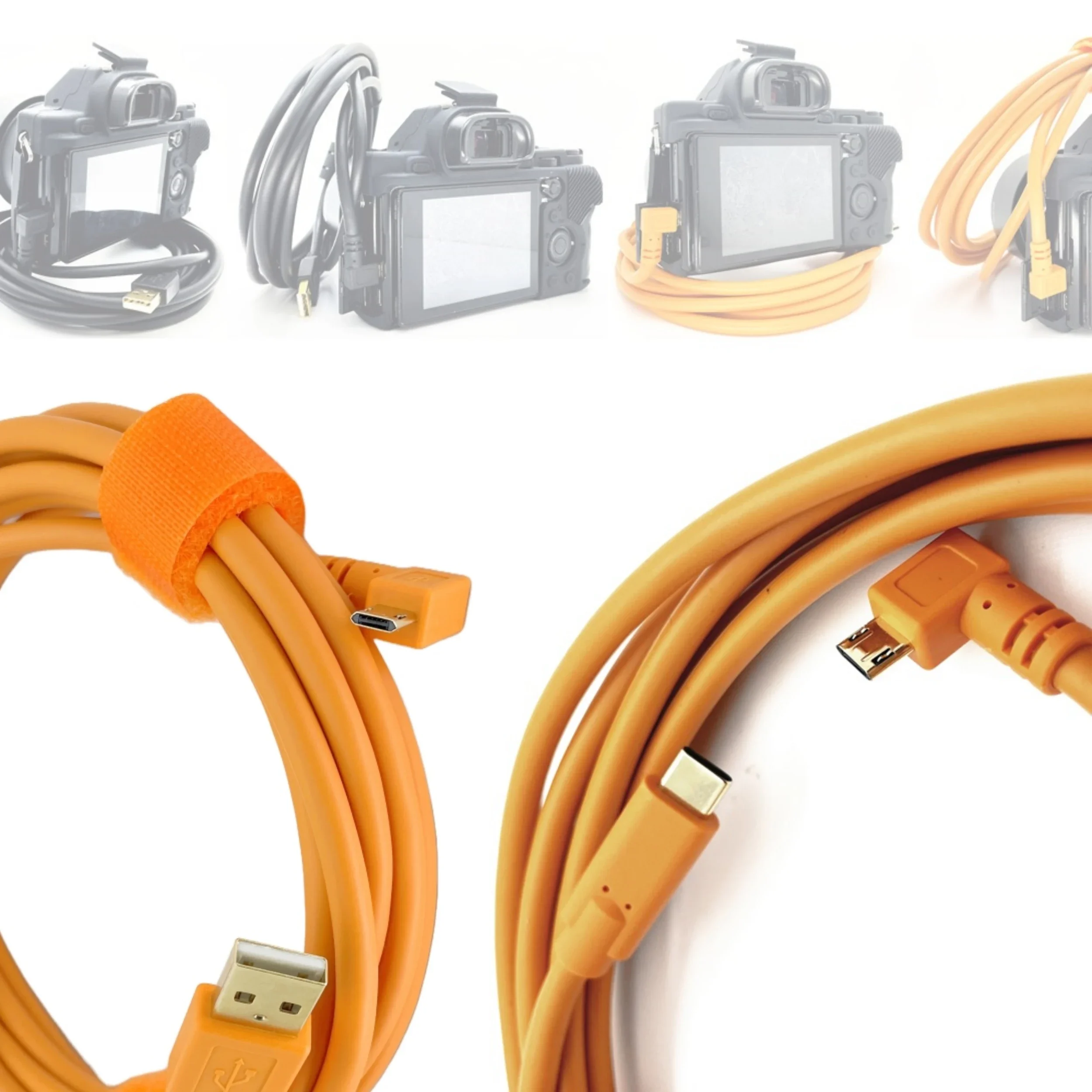Kabel 3/5 m USB typu C do Micro B do transmisji strumieniowej na żywo do kamery Sony ZV1 M50 Tethering PC Imaging Edge Youtube Capture One USB-C — zdjęcie produktu 7
