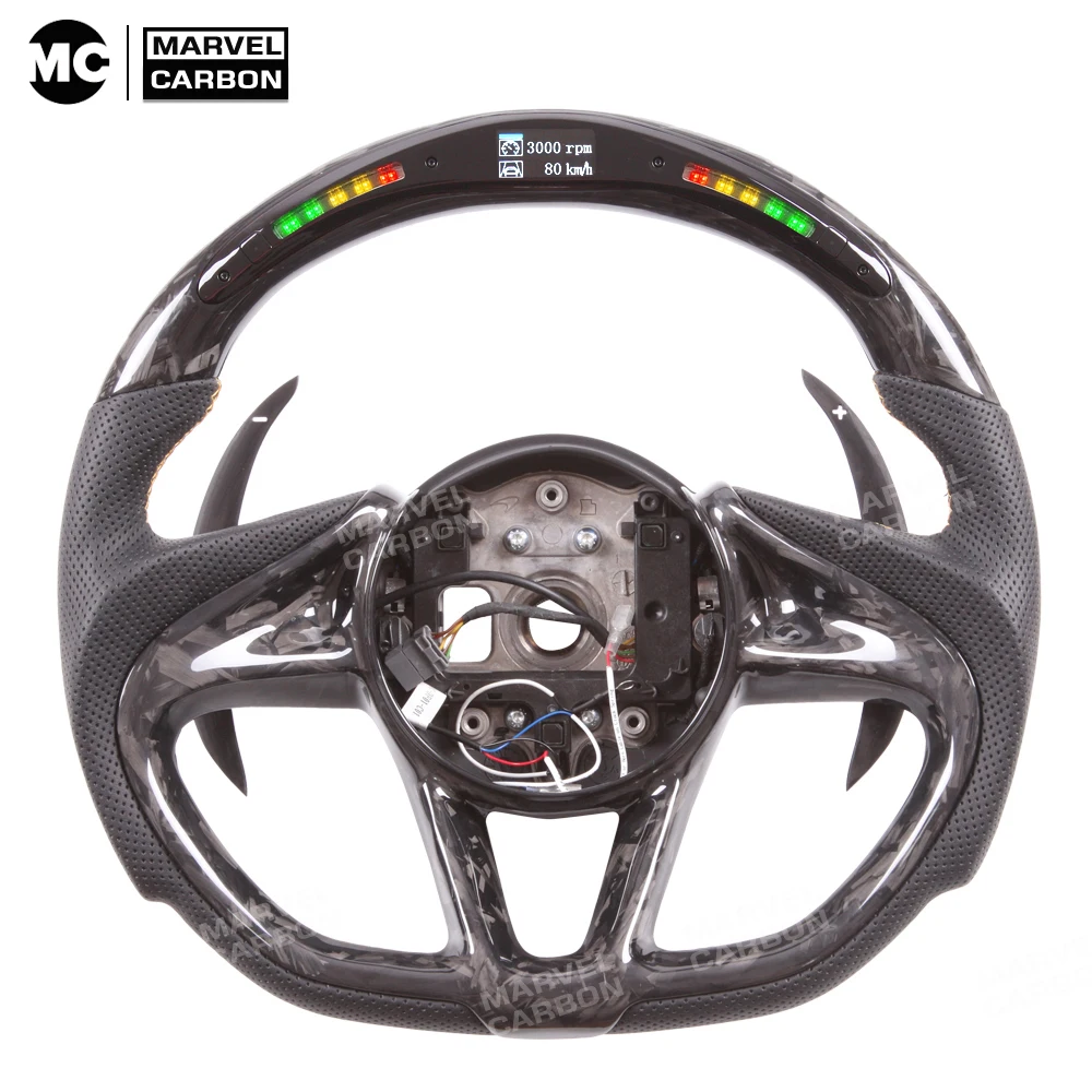 

LED Performance Steering Wheel Display Compatible McLaren + 100% Real Carbon Fiber