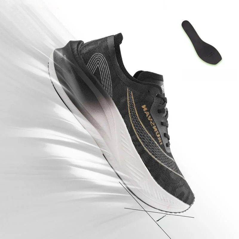 IRUNSVAN Originele Carbon Plate Marathon Loopschoenen Heren Professionele Stabiele Ondersteuning Schokdemping Ultralichte Rebound Sneakers