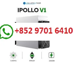 IPollo-V1 Mini Digital Currency Miner with PSU, 320m, 300m, 320m, ZIL, ETTP with PSU, Good for Home Mining, 320mAh, 240W, ETC