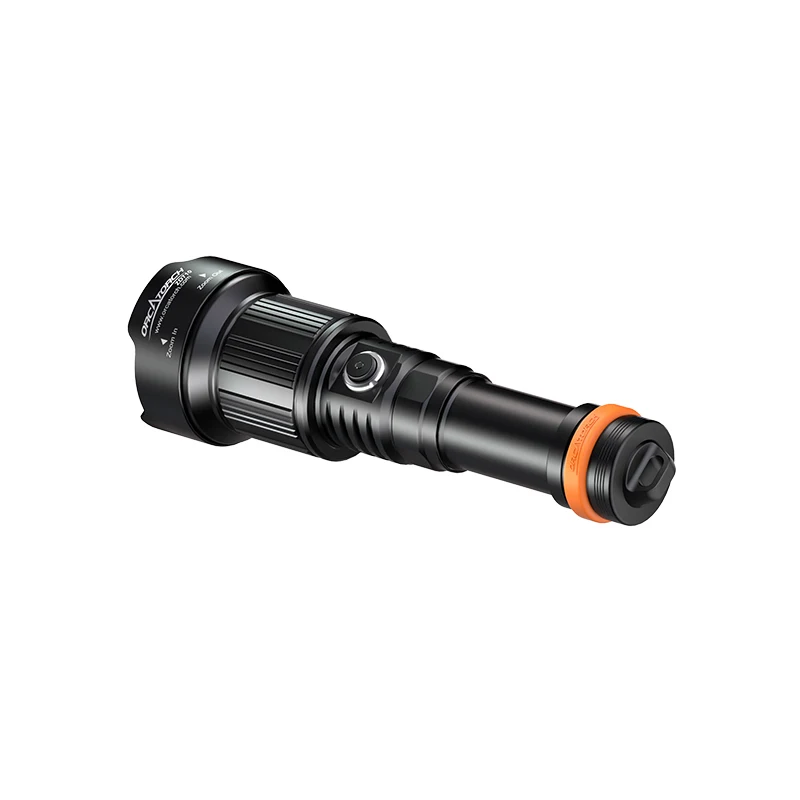 ORCATORCH ZD710 Scuba Diving 2700-Lumen Flashlight Adjustable Beam Angle Torch 150-Meter Waterproof Underwater Photography