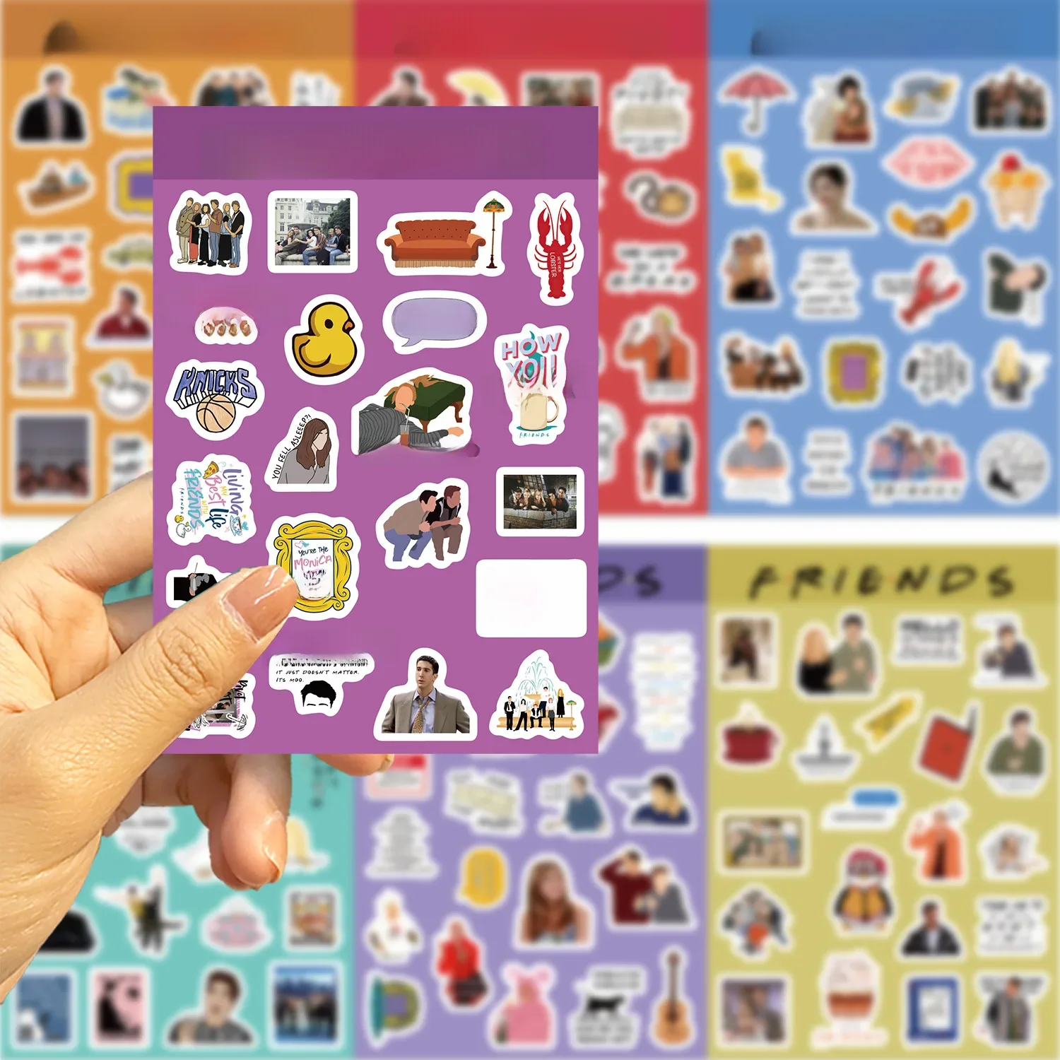 AliExpress GOGOTU 8/16sheets Friends Teleplay Stickers TV Cartoon Sticker DIY Scrapbook Laptop Guitar Bike Decals Waterproof Decoration Funny Gift