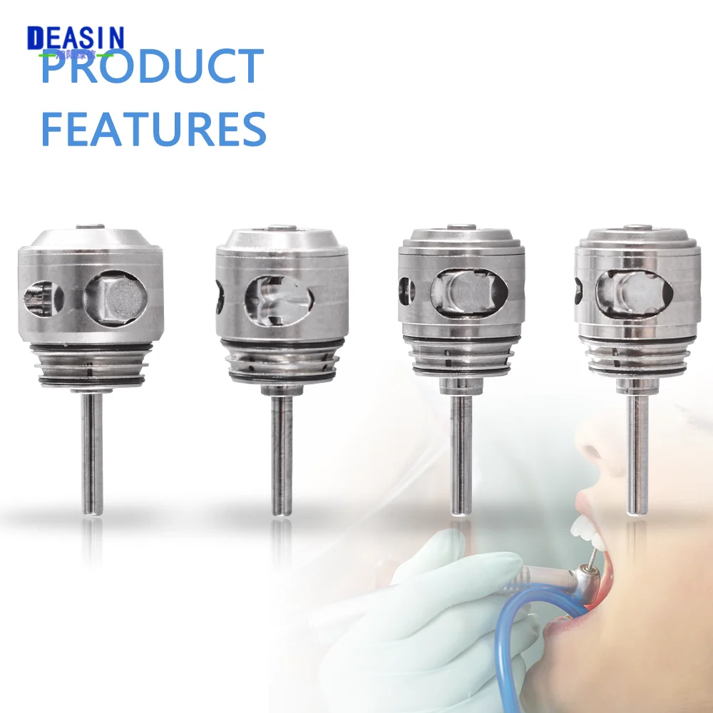 DEASIN-Dental Cartucho Rotor, Fibra Óptica Handpiece, LED Botão, Torque Cabeça, Alta Velocidade, F300, M600L, M700L, M500L