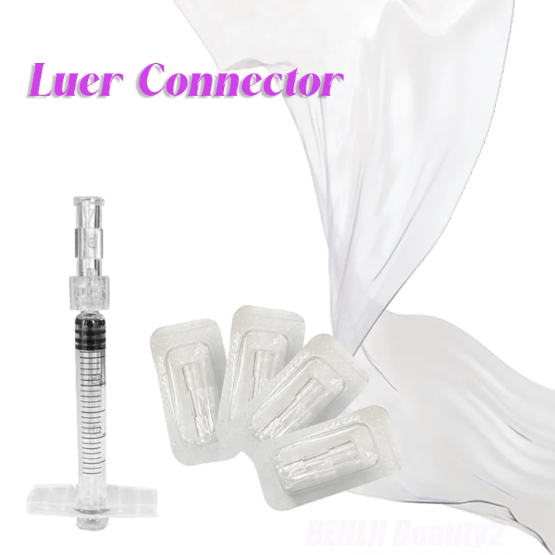 50-500 หญิง Coupler Luer Syringe Connector ใช้งานง่ายพลาสติกสําหรับ 4 มม.รูรับแสง Subcutaneous เข็มฉีดยาอุปกรณ์เสริม