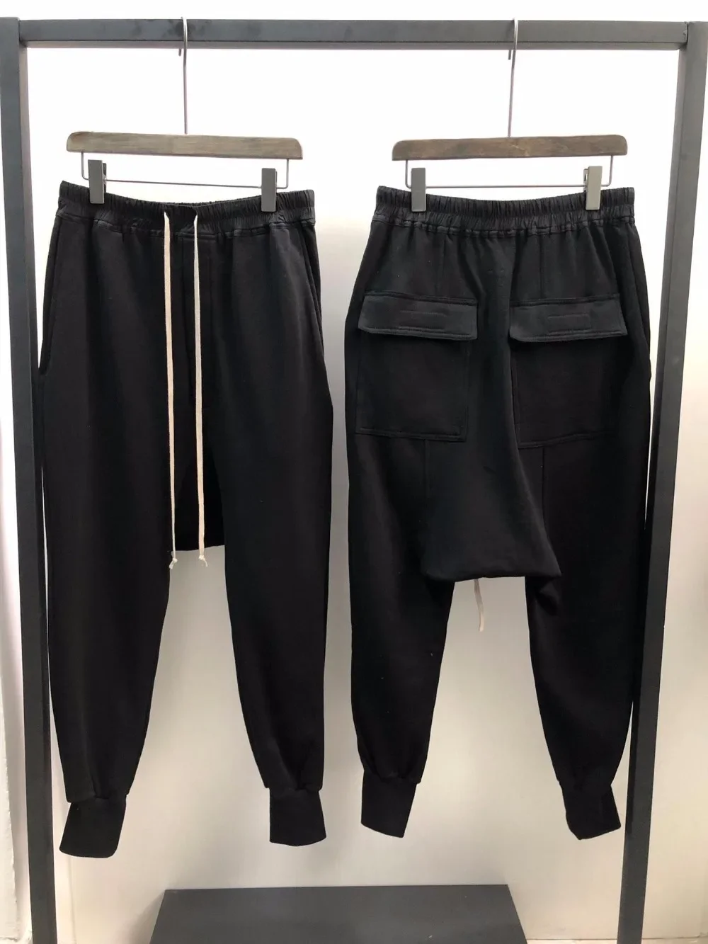 Owen Seak Men Casual Harem Pants 100% Bawełna Gothic Odzież Męska Spodnie dresowe Wiosna Jesień Kobiety High Street Hip Hop Loose Pants — zdjęcie 2