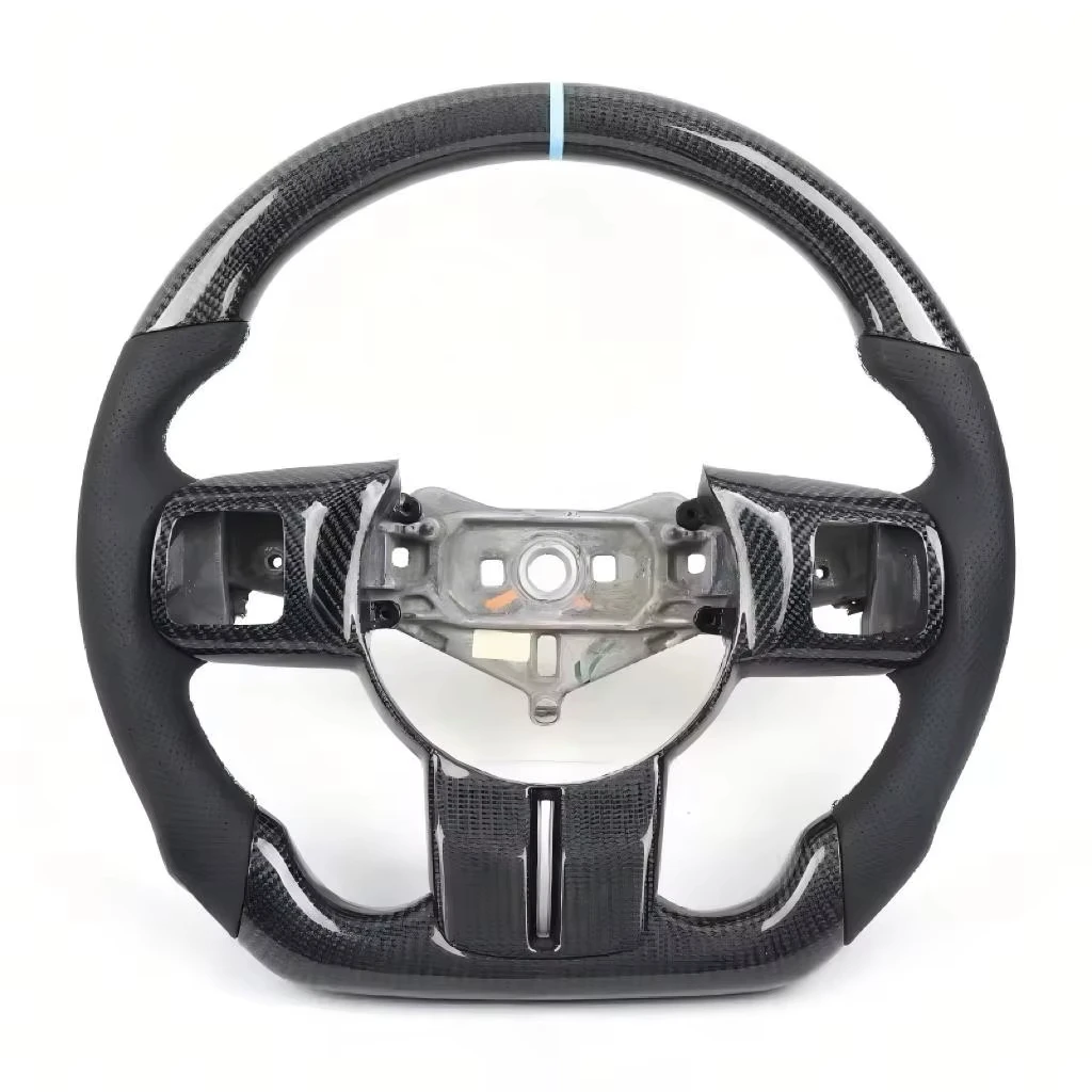 Gloss Black Carbon Fiber Steering Wheel Fit For 2011-2018 Jeep Wrangler JK JKU Replacement Steering Wheel Modification Accessory