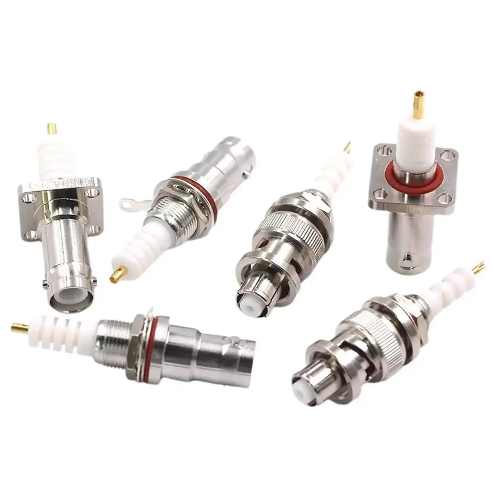 1OCS SHV-KY 5000V Male and Female High Voltage Socket Fixed Bulkhead Panel Solder Deck