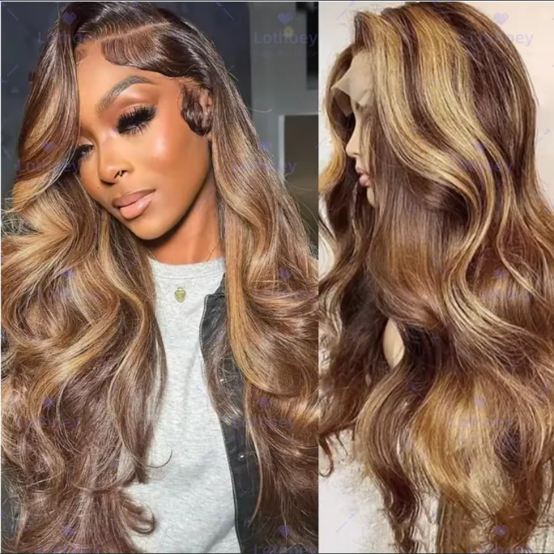 يسلط الضوء على شقراء طويلة الجسم موجة الدانتيل شعر مستعار أمامي شعر الإنسان الدانتيل شعر مستعار أمامي مجعد الشعر للنساء خصلات الشعر المستعار الإنسان يوميا