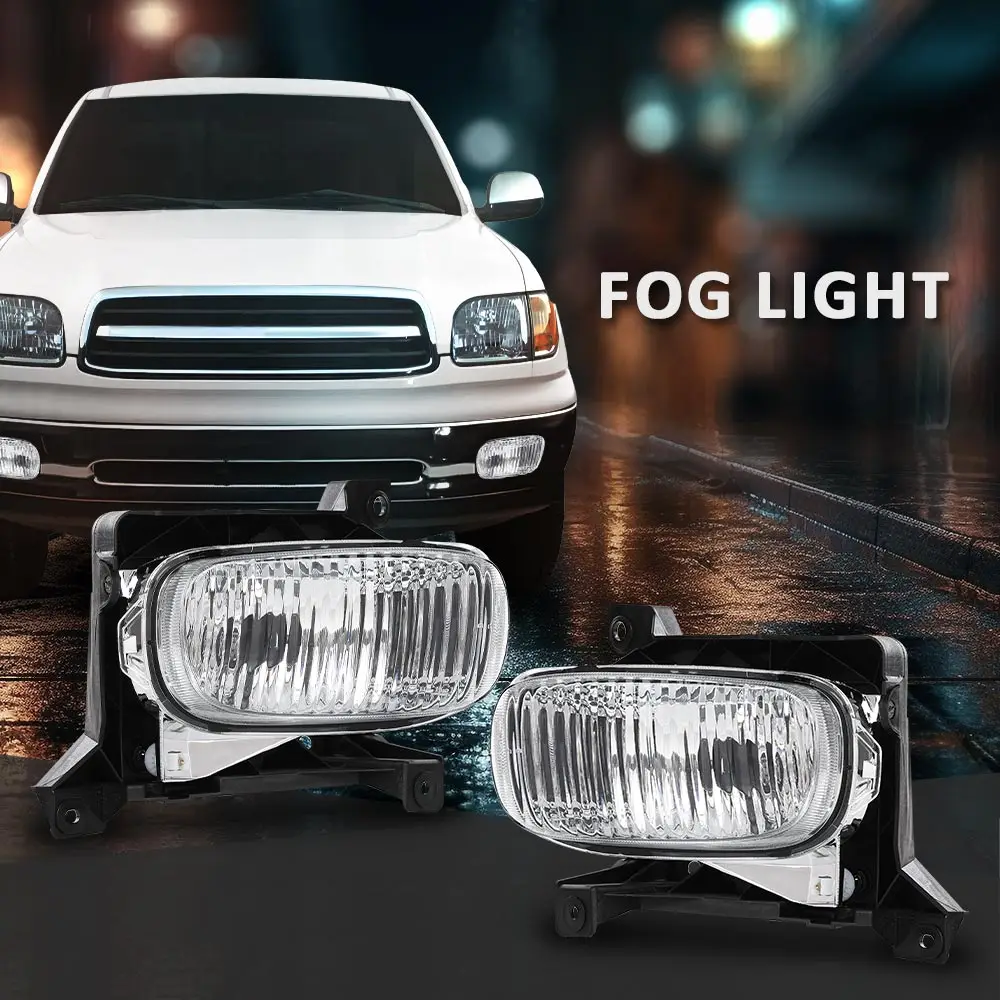 

Подходит для Toyota Tundra 2000-2006 гг., комплект из 2 прозрачных линз, противотуманные фары, левый и правый, с лампочками
