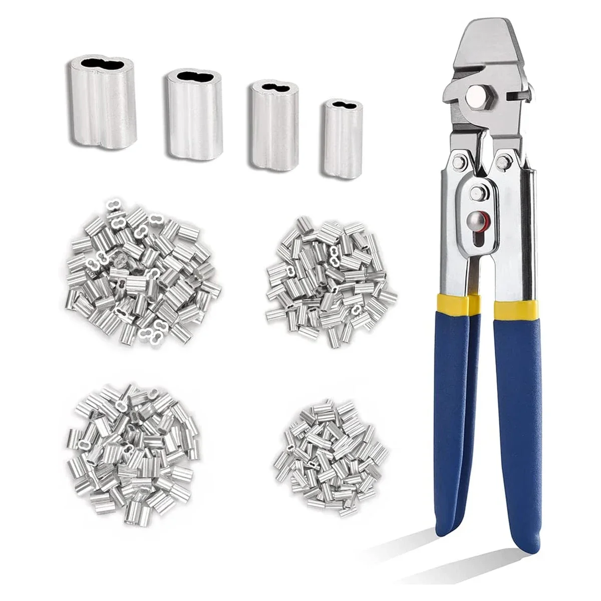 Drahtseil-Crimp zange Aluminium-Ferrulen-für Kabel bis zu 2,2mm für Schlaufen hülsen und Klemmen des