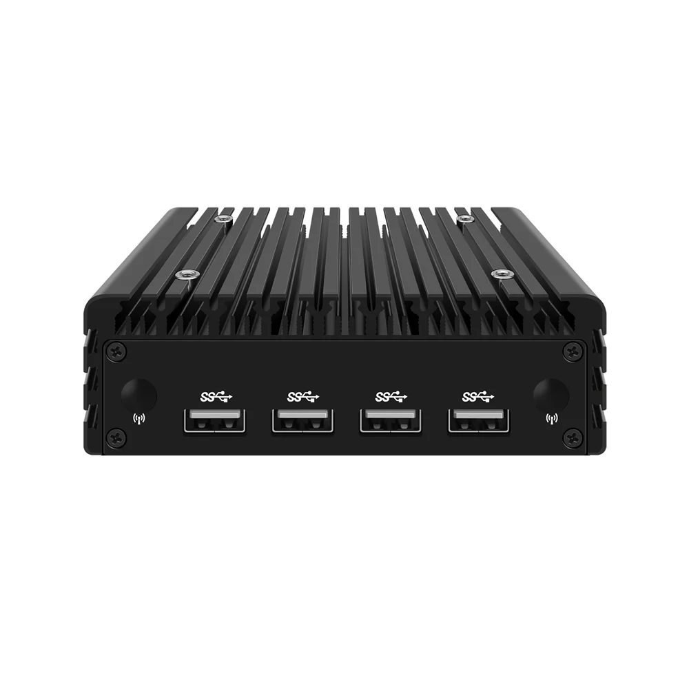 Micro pare-feu HUNmersible, Mini PC, RJ56f, Explore, Routeur PC,AES-NI, 2x226 V 2.5GbE LAN, 2 x HDMI2.0, 2 x USB3.2, 4 x USB2.0