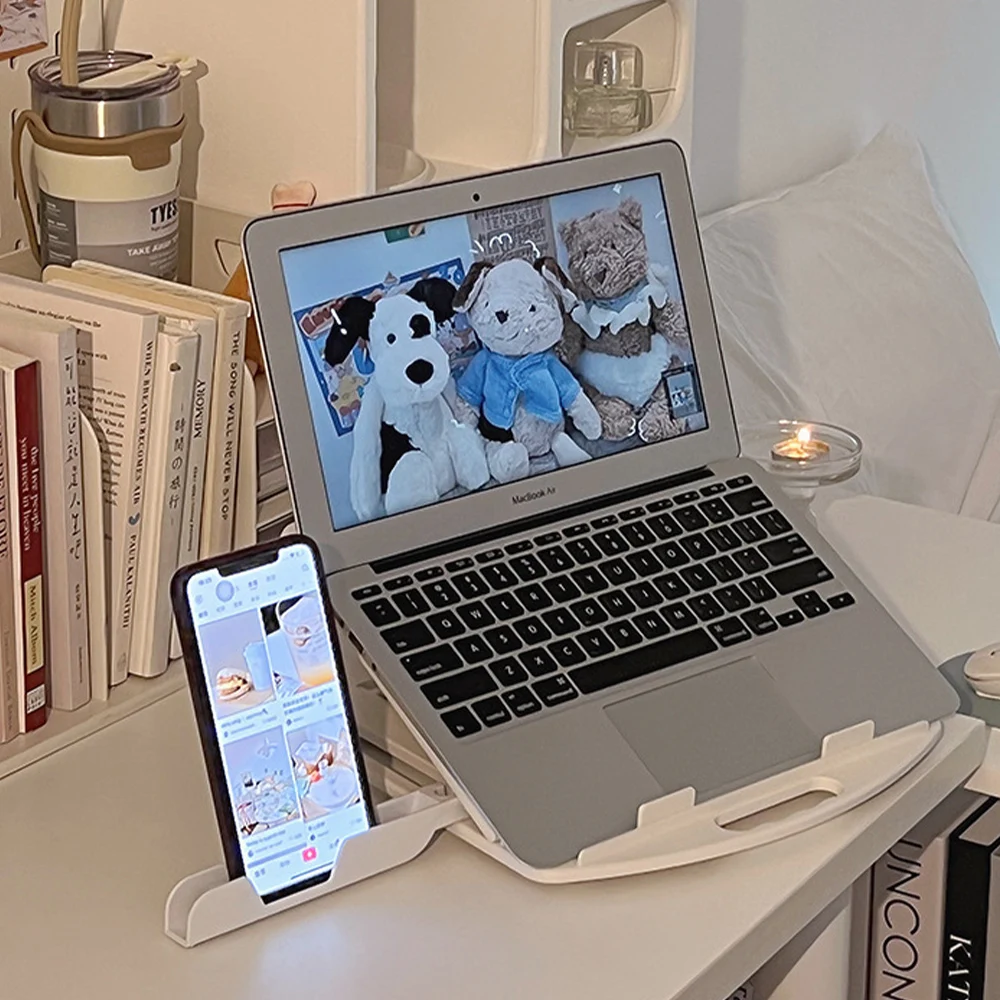 Portable Rotating Desktop Laptop Stand Removable Mobile Phone Stand
