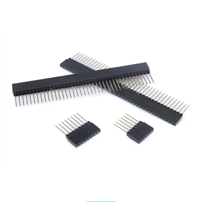 10szt 2.54mm 4/6/8/10 Pin Stackable 14mm Long Legs Female Connector For Arduino Shield — zdjęcie 2