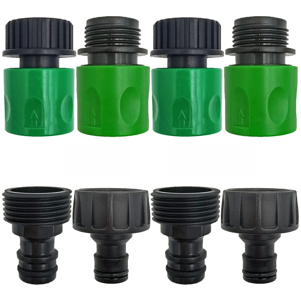 Tétine à connecteur rapide EURO USA, adaptateur de tuyau fileté mâle de 3/4 pouces pour système d'arrosage d'irrigation goutte à goutte de tube de jardin