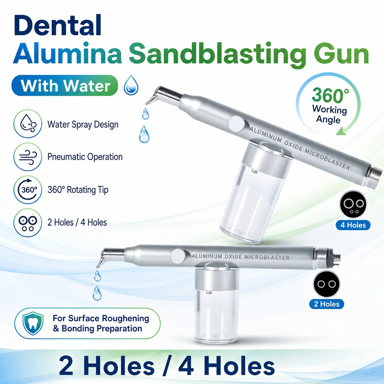 Dental Aluminum Oxide Micro Blaster Interface Microetcher Sandblasting Alumina Gun Air Abrasion Polisher Dentistry Tools
