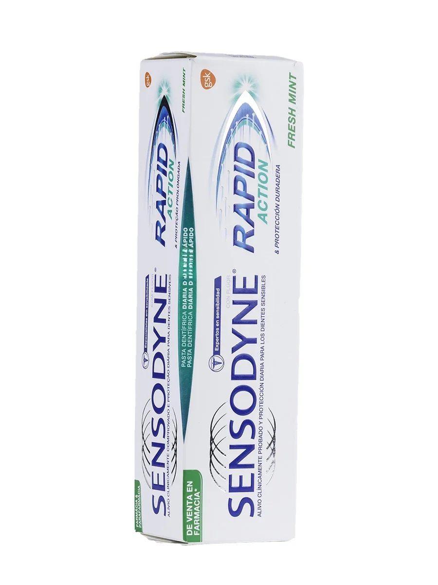 Creme dental Sensodyne para alívio de dentes sensíveis, Proteção diária para dentes sensíveis,