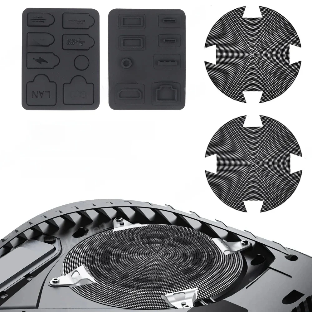 Kit de bouchons anti-poussière en Silicone pour Console de jeu, évents de ventilateur de refroidissement, filtre anti-poussière pour PS5 Slim PS5 Pro, accessoires